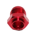 1x -8AN Male to Weld-On 0 Degree Flare Black Hose End Fitting Adapter EMUSA