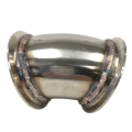 45 Degree Elbow 3" Conversion Adapter V-band size (2.85" I.D. 3.73" O.D.)