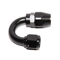 AN-8 AN8 180° Degree Swivel Fuel Oil Gas Line Hose End Fitting Adapter Black New