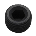 EMUSA 1x Black 1/8" NPT Steel Engine Block Intake Manifold Plug