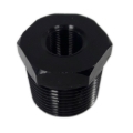 One (1) Black Aluminum Oil Filter with 1/2-28 to 3/4NPT Threading