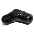 (one) 45 Degree Fuel Oil Gas Line Fitting Adapter AN6 6AN Male to 1/4NPT Male